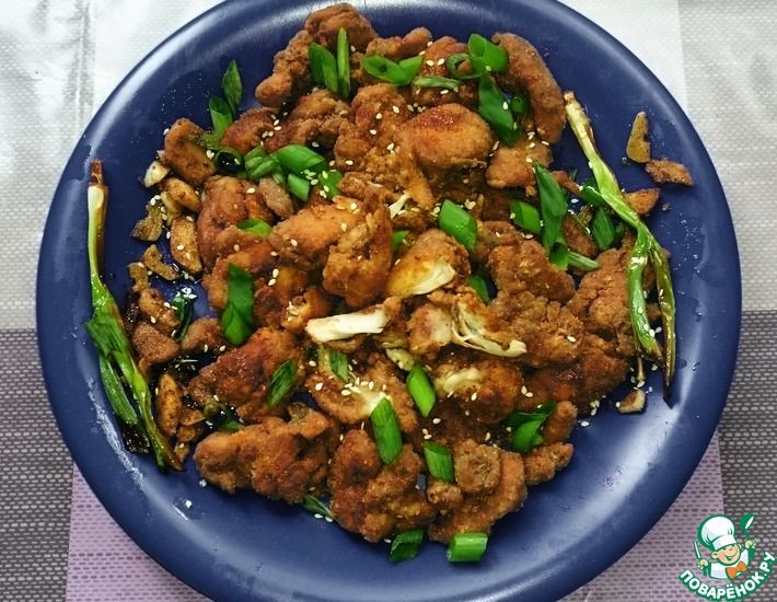 Рецепт: Жареный цыпленок по-тайваньски
