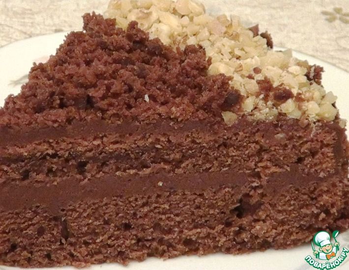 Рецепт: Постный шоколадный торт