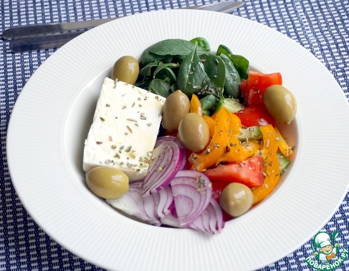 Рецепт: Греческий салат региона Македония
