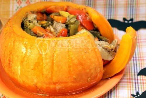 Тыква Фаршированная голова Джека