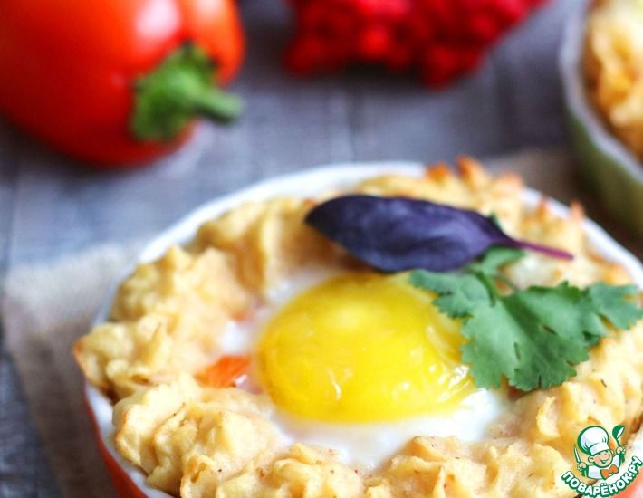 Рецепт: Запеканка с яйцом и болгарским перцем