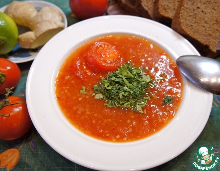 Рецепт: Марокканский томатный суп