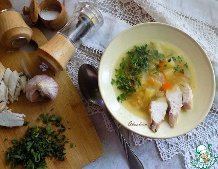 Рецепт: Деревенский гороховый суп