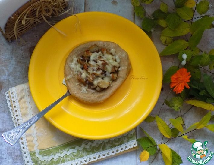 Рецепт: Картофельные лепёшки с белыми грибами
