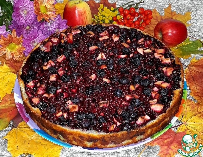Рецепт: Открытый ягодный пирог