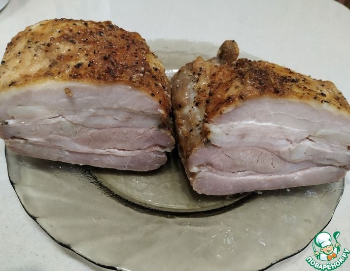 Рецепт: Грудинка свиная запеченая в аэрогриле