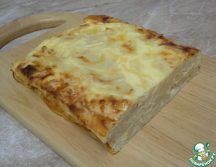 Рецепт: Быстрый пирог из лаваша с сыром