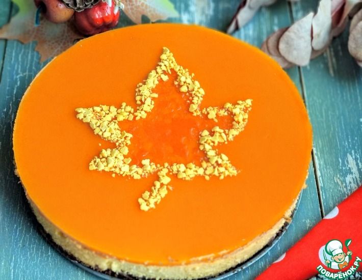 Рецепт: Облепиховый чизкейк Оранжевая осень