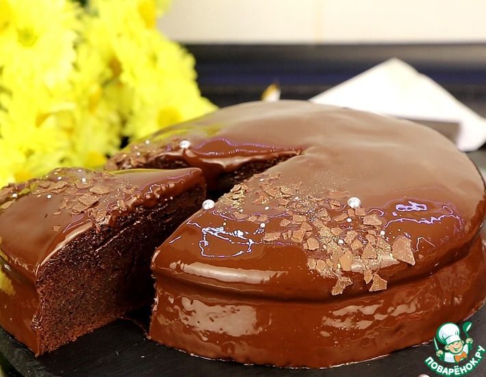Рецепт: Шоколадный пирог Дабл