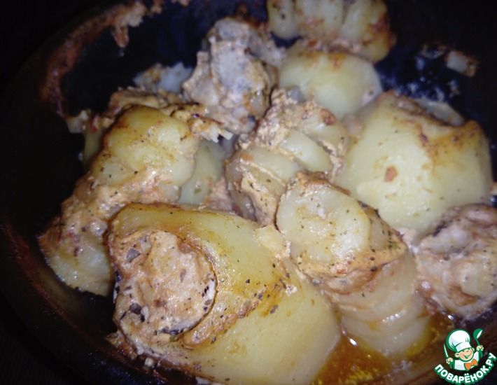 Рецепт: Фаршированная картошка
