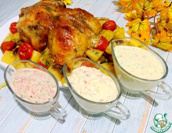 Рецепт: Три соуса для курицы