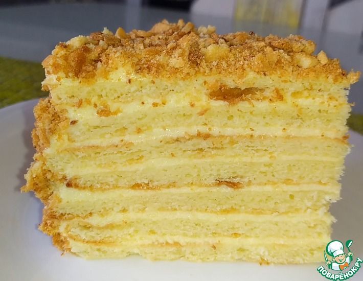 Рецепт: Торт творожный Наполеон