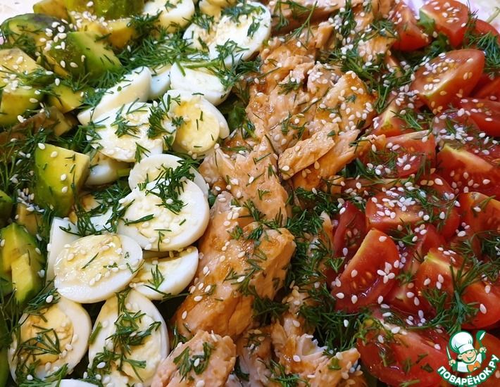 Рецепт: Салат с форелью