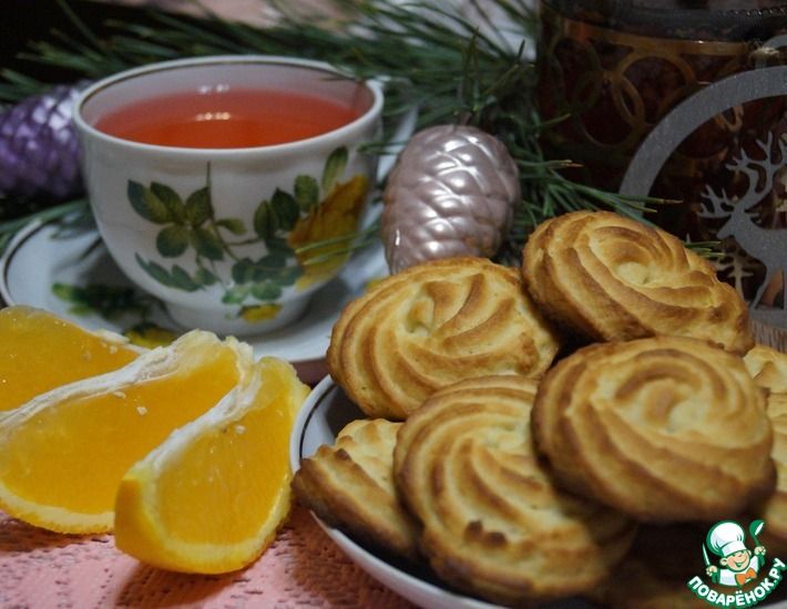 Рецепт: Итальянское печенье с рикоттой и апельсином