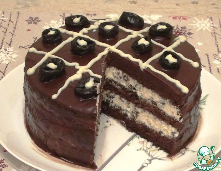 Рецепт: Торт Шоколадное наслаждение