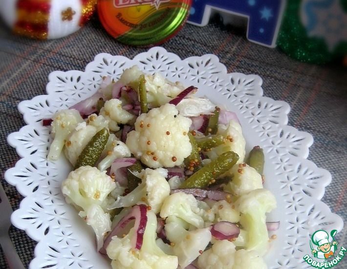 Рецепт: Салат с цветной капустой Зимний