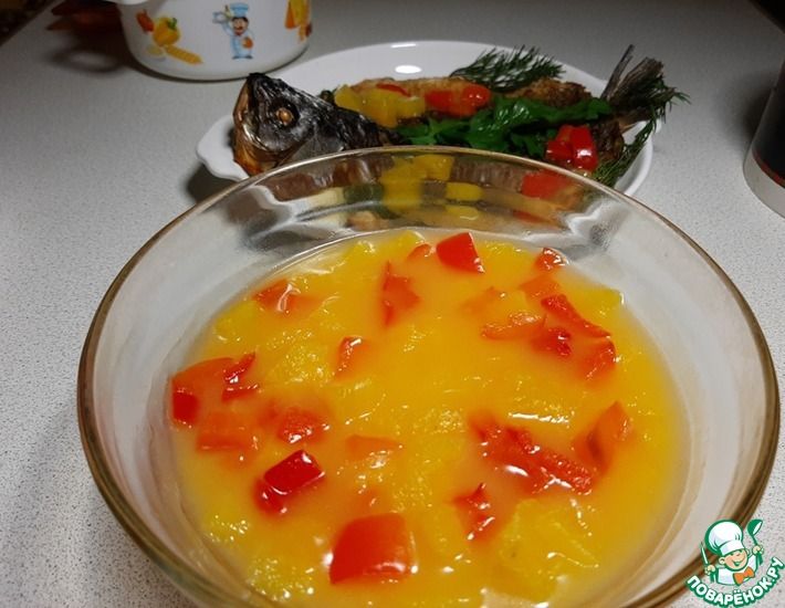 Рецепт: Кисло-сладкий соус с ананасом и болгарским перцем