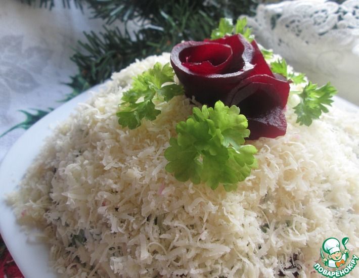 Рецепт: Свекольный салат Под снегом