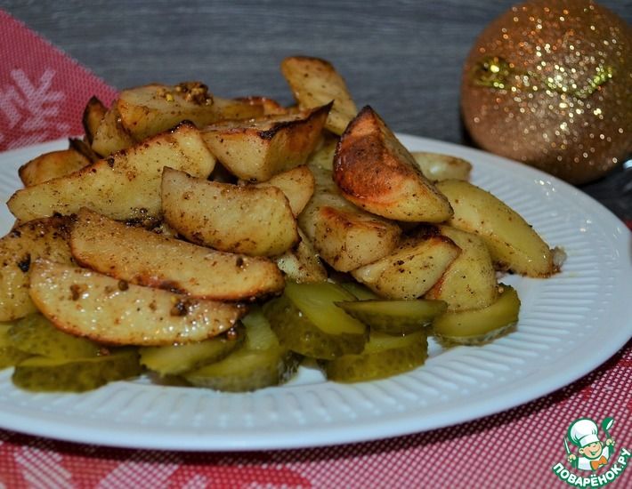 Рецепт: Картофель медово-горчичный