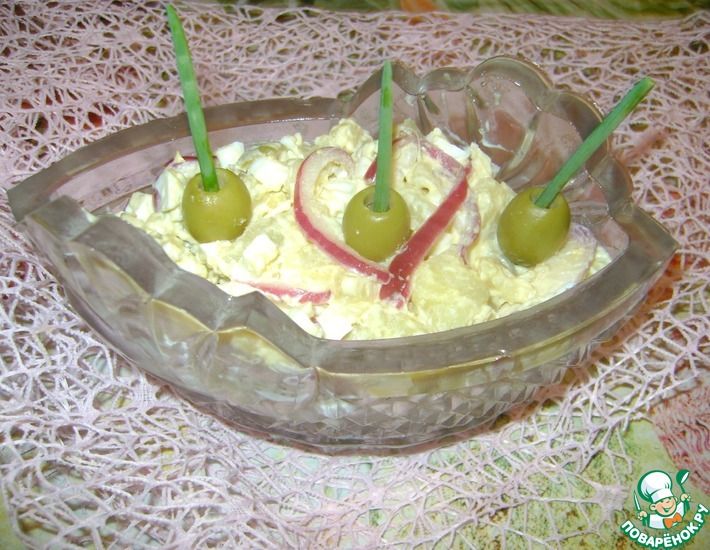 Рецепт: Салат с оливками для подруженьки