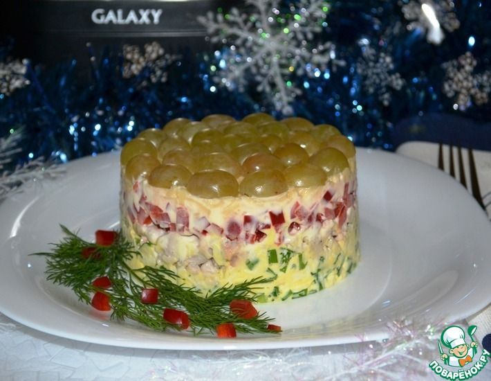 Рецепт: Праздничный салат Красавчик