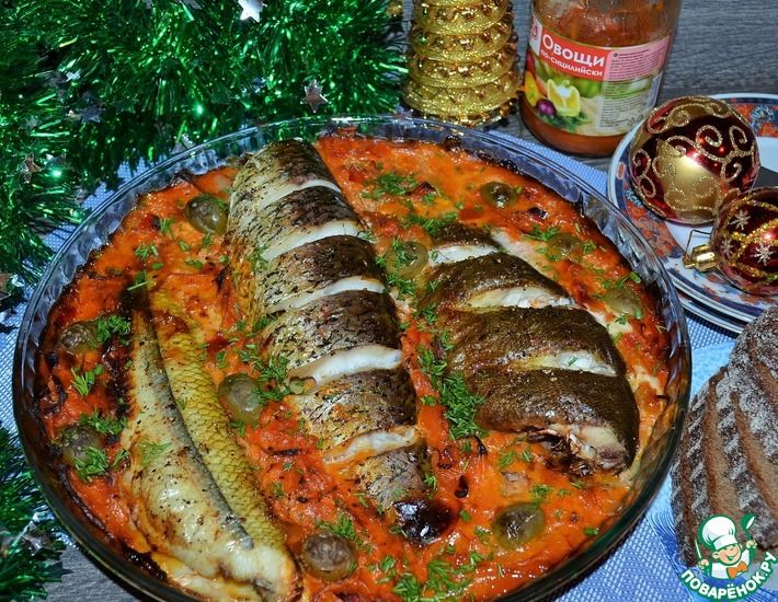 Рецепт: Рыбное ассорти с овощами