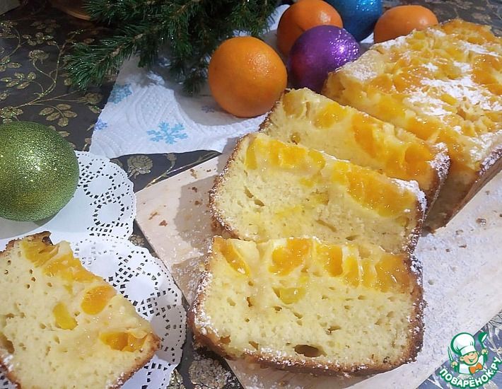 Рецепт: Пирог Мандариновый с манго