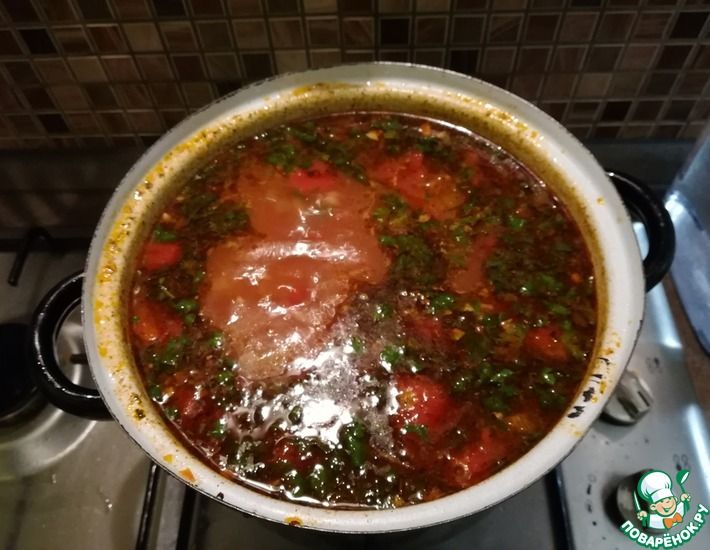 Рецепт: Суп харчо Папин