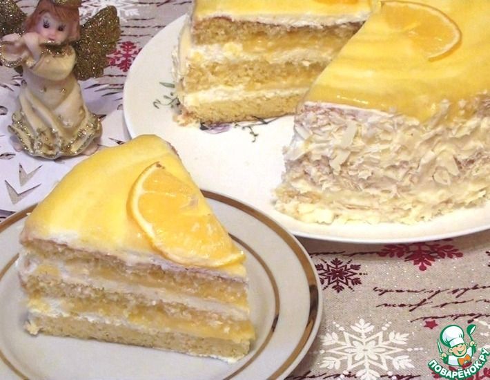 Рецепт: Торт Лимонный