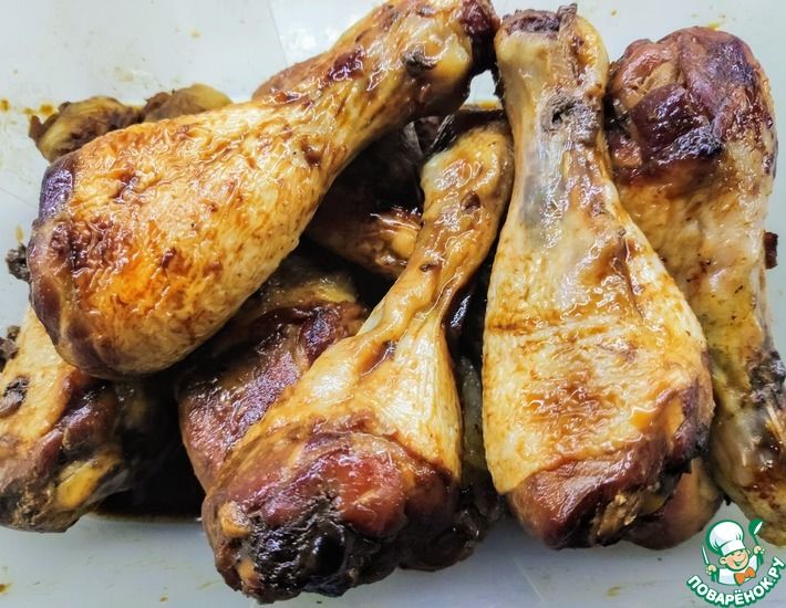 Рецепт: Куриные голени в маринаде