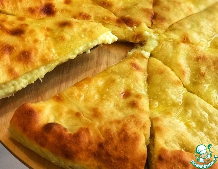 Рецепт: Традиционный осетинский пирог с сыром Уалибах