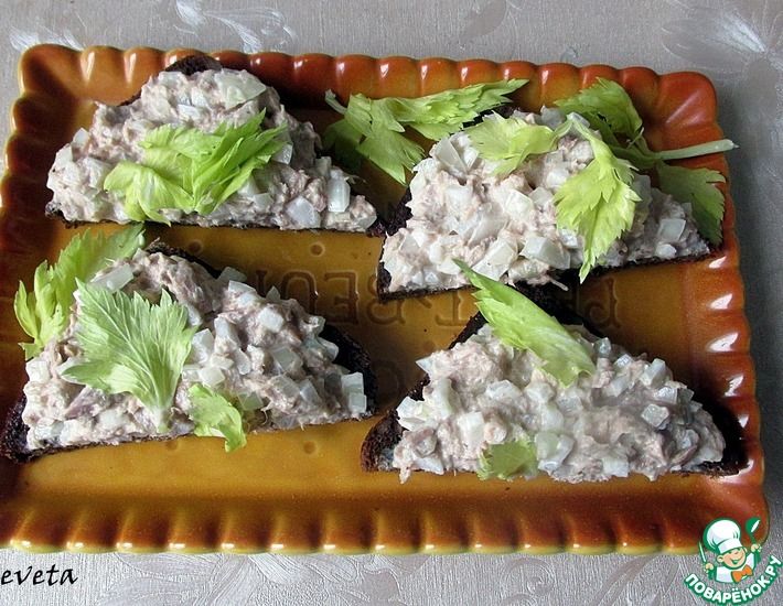 Рецепт: Бутерброды с тунцом