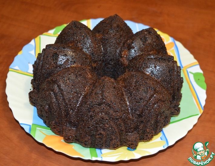 Рецепт: Шоколадный кекс из цельнозерновой муки за 5 минут. Быстрый кекс без яиц и молочных продуктов