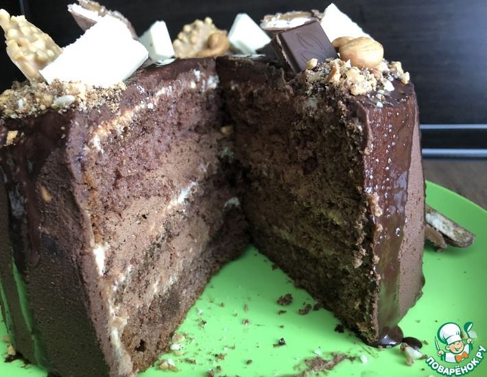 Рецепт: Торт Шоколадно ореховый