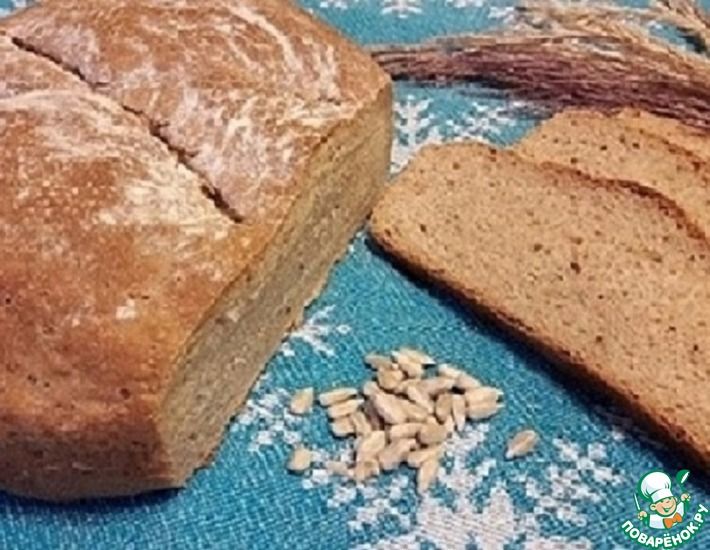 Рецепт: Хлеб с тмином и сененами подсолнуха