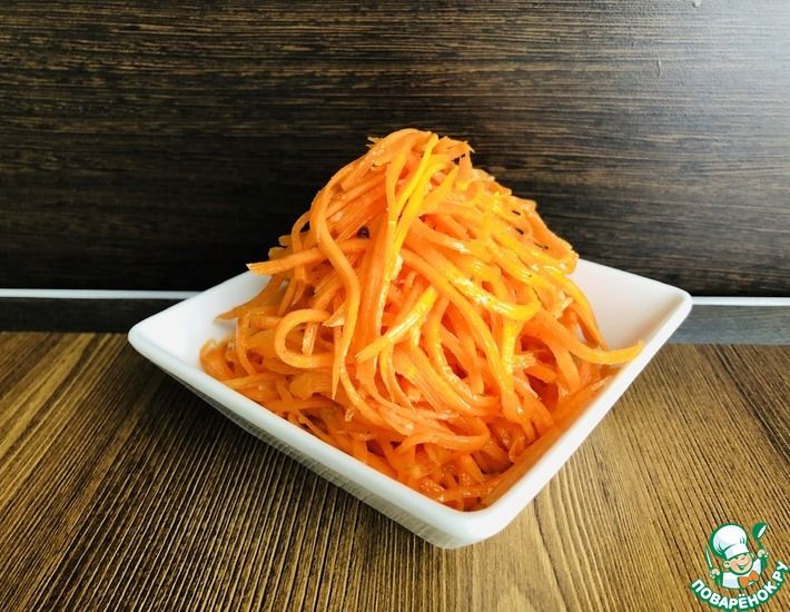 Рецепт: Морковь по корейски Домашняя