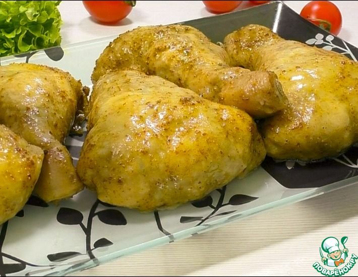 Рецепт: Фаршированные куриные окорочка