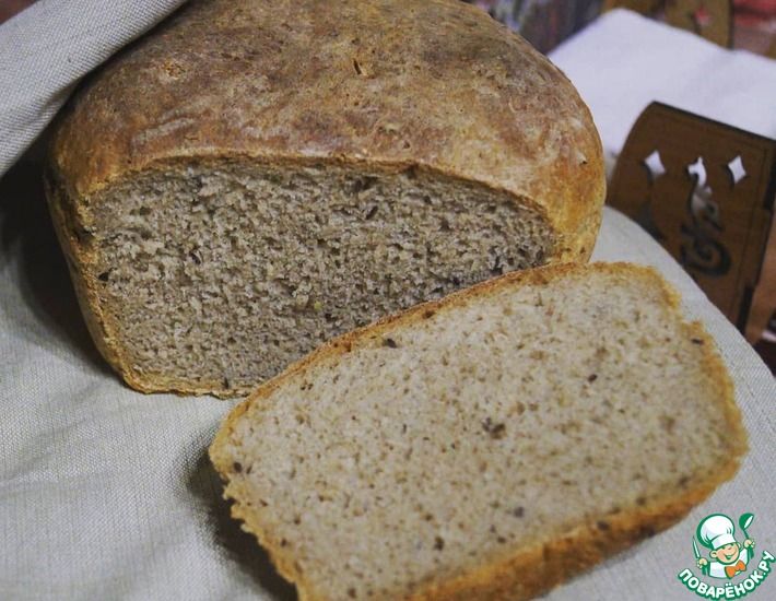 Рецепт: Домашний хлеб из трёх сортов муки