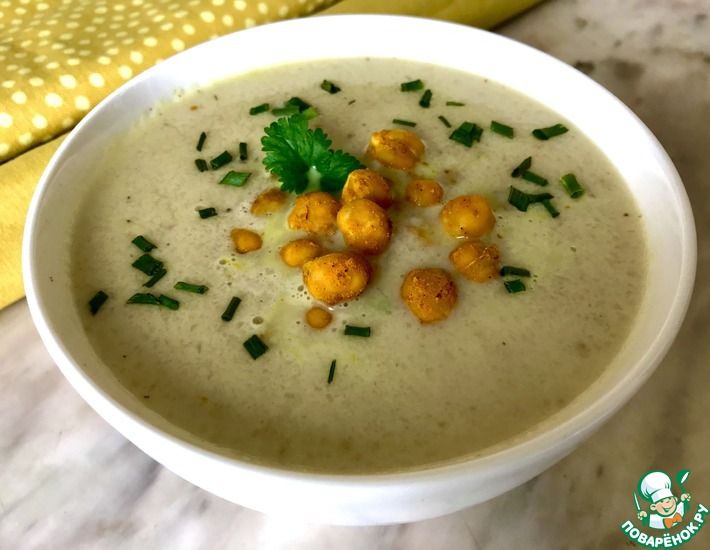 Рецепт: Суп из цветной капусты с нутом