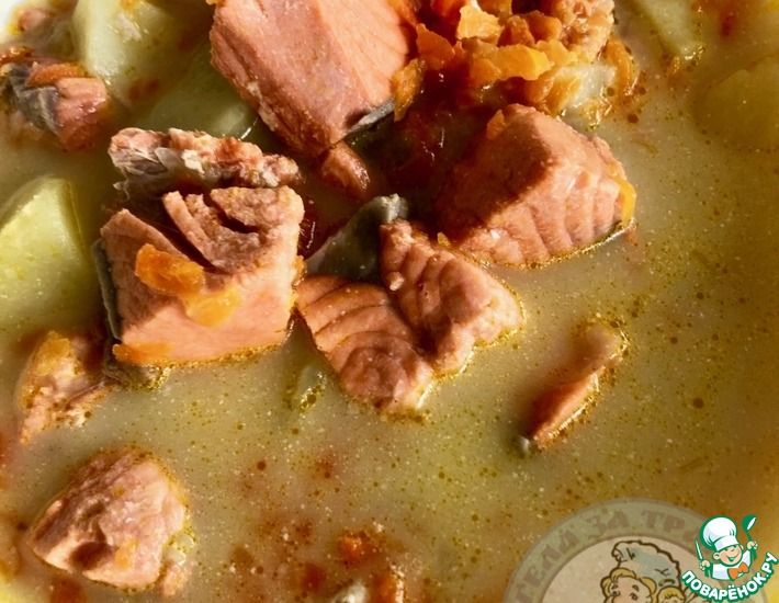 Рецепт: Суп из красной рыбы со сливками … финский (Лохикейтто)