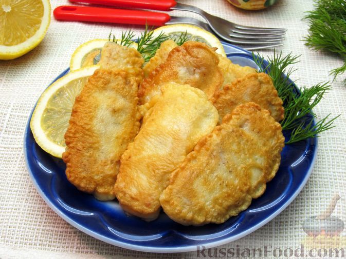 Фото к рецепту: Жареная рыба в кляре на кефире