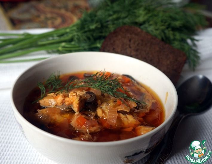 Рецепт: Рыбный суп с овощами