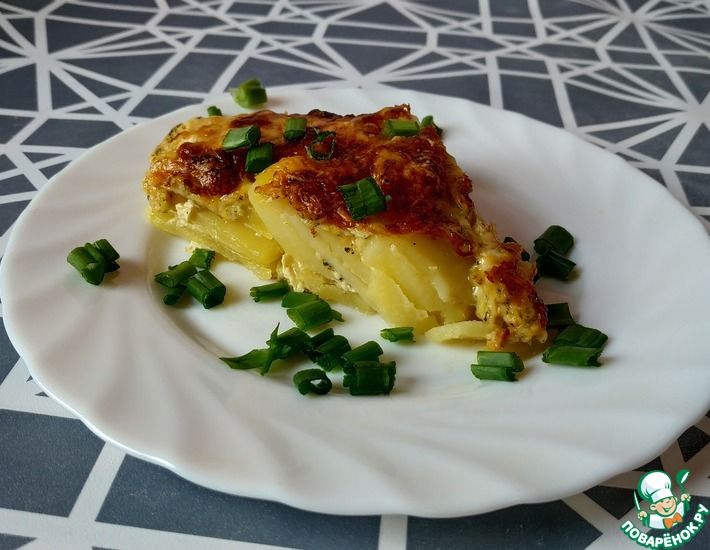 Рецепт: Картофель, запечённый под сыром