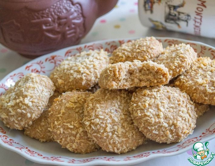 Рецепт: Печенье с кокосовой пастой Кокосомания