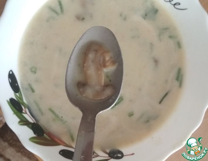 Рецепт: Крем-суп из шампиньонов