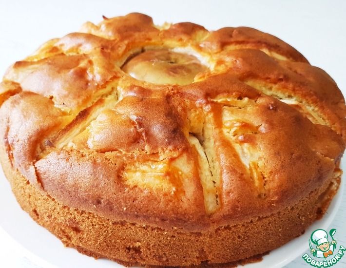 Рецепт: Воскресный яблочный пирог