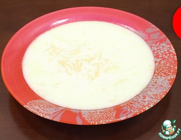Рецепт: Молочный суп с вермишелью