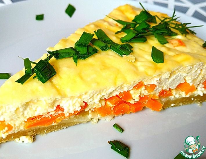Рецепт: Морковный пирог с творогом