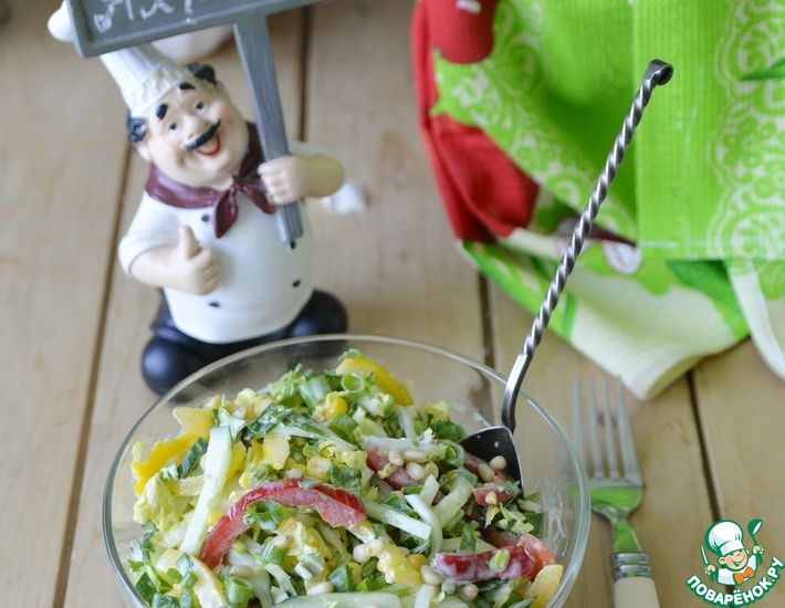 Рецепт: Салат из овощей Краски лета