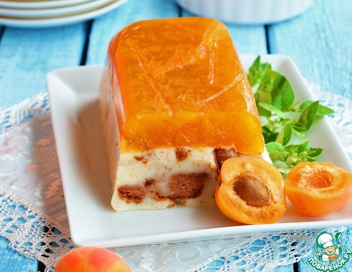 Рецепт: Желейный десерт Пудинг-абрикос